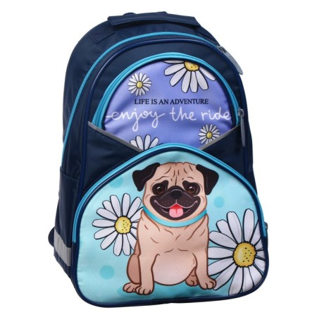 School backpack, 37 x 26 x 13 cm, ergonomic back, calligrata AN "bulldog"-6