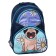 School backpack, 37 x 26 x 13 cm, ergonomic back, calligrata AN "bulldog"