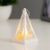 Spinker "Pyramid" LED 1W 3xlr1103 White 4.5x8x12.5cm Risalux