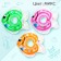 Circle of children's neck, for bathing with rattles, "fish", color mix