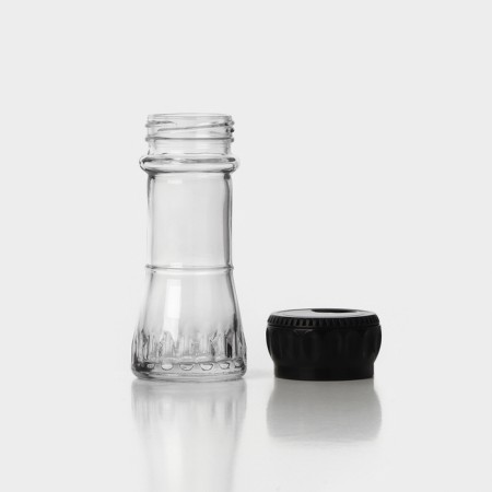 Three -position glass mill, 80 ml, black color-3