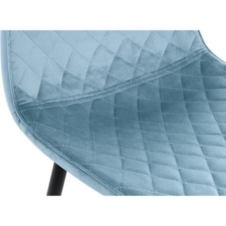 Capri Metal/Fabric, Black/Blue 43x48x87 cm-6