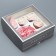 Box for cupcakes and gento-traps, confectionery packaging "Present", 25 x 25 x 10 cm