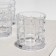 A set of low glasses "Quadro", glass, d = 8.5 cm, h = 9.5 cm, 320 ml, 6 pcs