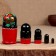 Nesting doll "Anna", Khokhloma, 5-doll