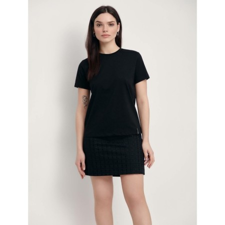 Female T -shirt, size XS, black color-1