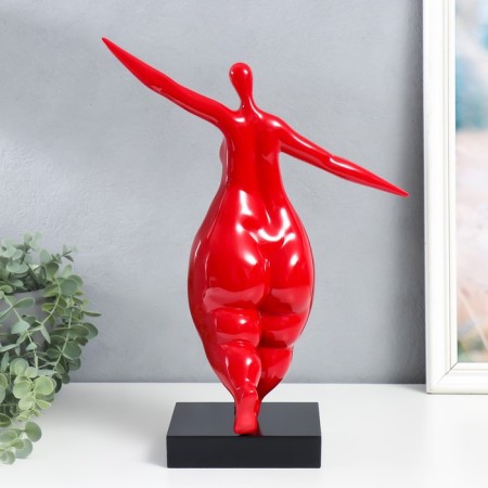 Polystone souvenir "Gorgeous pyster - to meet joy" red 17x28x40 cm-2