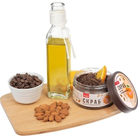 Bradex body scrub "anti -cellulite", aligning, with coffee, orange zest and oil-5