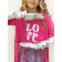 T -shirt Children's Amarobaby Rope, height 128 cm, pink color