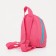 Baby backpack on a zipper, a reflective strip, pink color