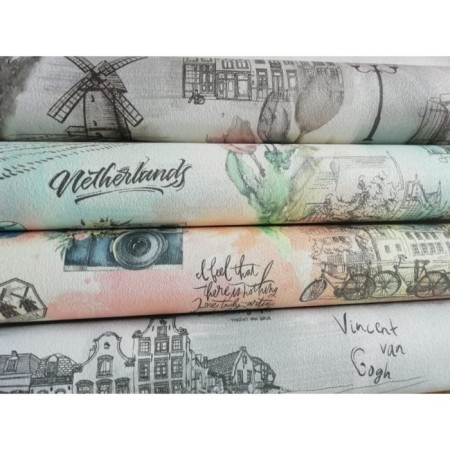 Paper wallpaper "Gomel wallpaper" Vincent 21, 0.53x10.05m-3