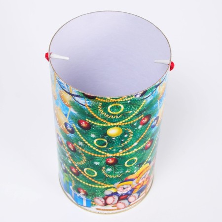 Gift box, tube "New Year's musicians" 120x220mm-4