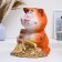 Piggy bank "Cat with a broom" Red, 24x20x28cm