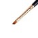 RUBLOFF brush synthetics, imitation column, oval, series 1S65 No. 4, short black matte handle, yellow clip