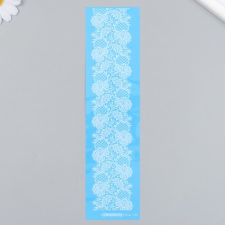 Tattoo on the body white "openwork tape" 24x6 cm