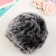 Pompon Artificial fur "Chernoburka" d = 9 cm