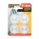 Hooks "Power of attraction" on silicone mount, silver, diameter 5 cm, 4 pcs