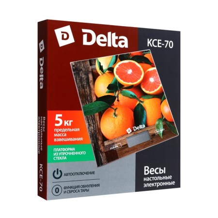 Kitchen Libra Delta KCE-70, electronic, up to 5 kg, drawing "Juicy oranges"-8