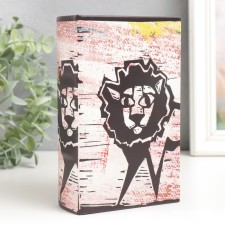 Safe-book wood to the leatherette 