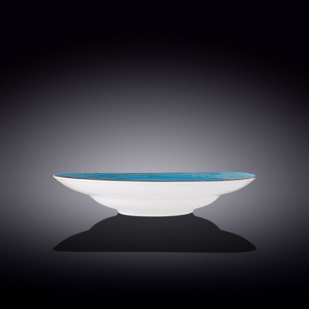 Deep plate Wilmax England Spiral, D = 28.5 cm, 500 ml, blue color-1