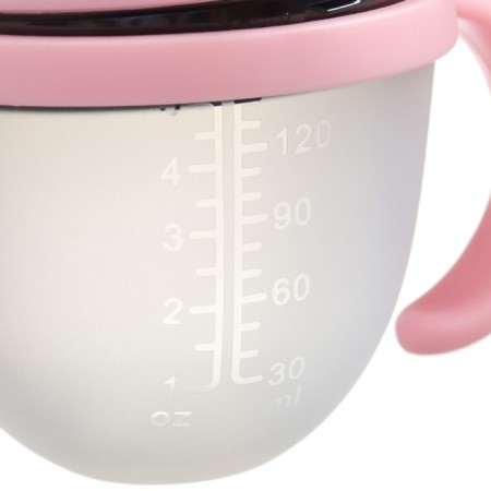 M& B frying bottle, shg Ø70mm, 150 ml., With handles, silicone flask, pink color-7