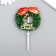 Decor for creativity "New Year's wreath with a star" 6.5 cm