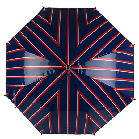 Umbrella - semiautomatic “stripes” cane, 8 knitting needles, r = 54 cm, blue/red color-4