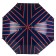 Umbrella - semiautomatic “stripes” cane, 8 knitting needles, r = 54 cm, blue/red color
