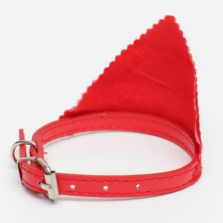 Collar with a scarf 32 x 1 cm, Osh 22-28, red-2