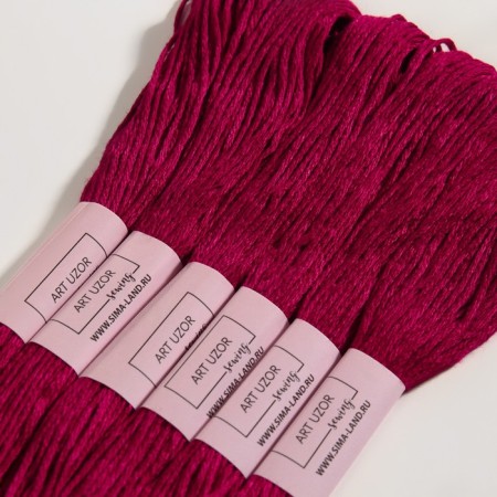 Muline threads, 8 ± 1 m, vine color # 815-2