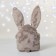 Soft toy "Bunny Mila", with sequins, 16x8x17 cm