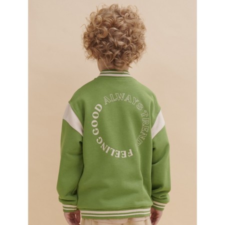Bomber for the boy Pelican, height 116 cm, khaki color-4