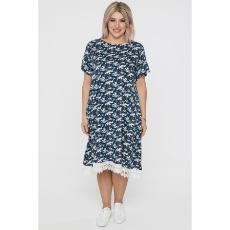 Women's dress, size 52, dark blue color