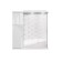 Mirror cabinet for bathroom dominoes Optima 65, with backlight, left glossy
