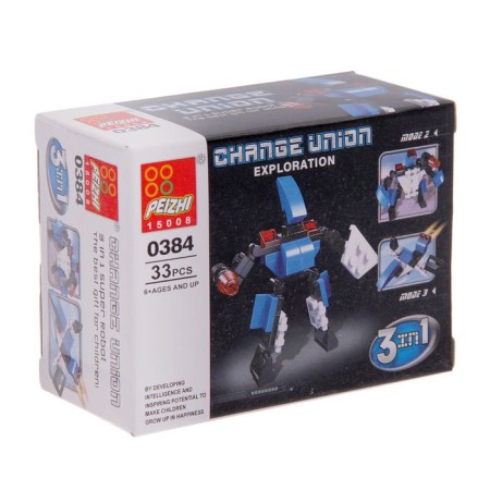 Designer "Space Researcher", 3 in 1, 33-40 parts, mix-4