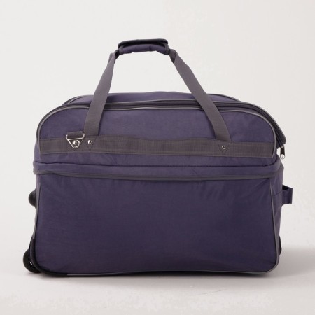 Road bag on wheels, a lightning department, with an increase, 2 outer pockets, a long belt, the color is gray-1