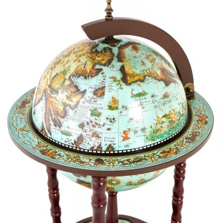 Globe bar decorative "World Traveling Map" 87x47x47 cm-1