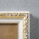 Photo frame plastic 30x45 cm, gold with white (glass screen)