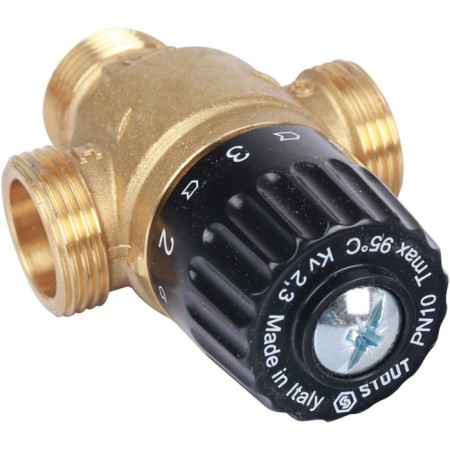 Mixing valve Stout SVM-0125-236520, 3/4 ", external thread, 30-65 ° C, KV 2.3-3