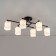 Citilux ceiling chandelier "Jerome" CL129265, 77.5x40x25.5 cm, 6x75W, E27, Black Color Black