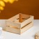 Wooden Kashpo 24.5 × 13.5 × 9 cm "Two Light", two -string, natural give beautifully