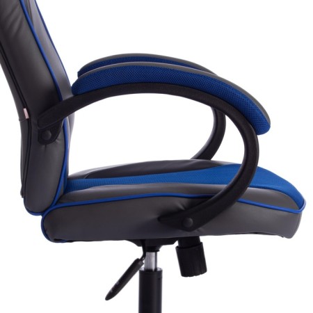 Armchair for gamers Racer GT New Eco -leather/fabric, metallic/blue, 36/10-2