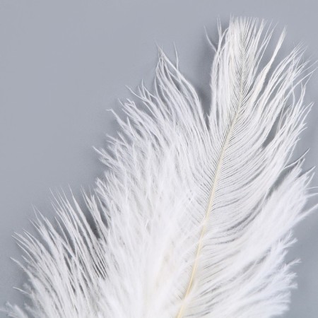 Decor of feathers "Fountain" on the leg, height - 58 cm-4
