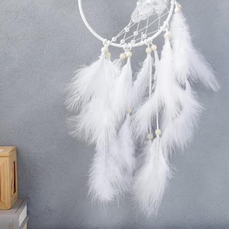 Dreams "Butterfly and Beads" White D = 16 cm 55x16 cm-2