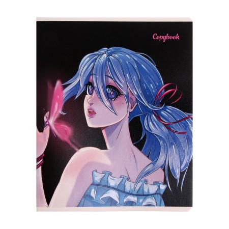 Notebook 48 sheets, in a cage, "anime", cover coated cardboard, twin-lame, Uf-psy 5v mix-8