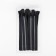 Lightning “Spiral”, No. 7, waterproof, with a reflective tape, non -income, automatic lock, 18 cm, black color