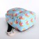 A backpack with a zipper, bag, cosmetic bag, blue color