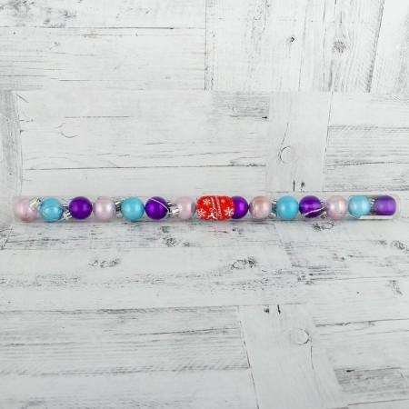 Set of balls plastic D-3 cm, 15 pcs "pearl" mix-1