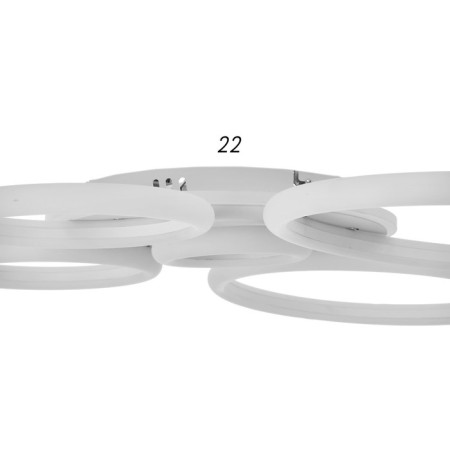 Chandelier 2041/5 LED 164W white 73x61x7 cm Bayerlux-6