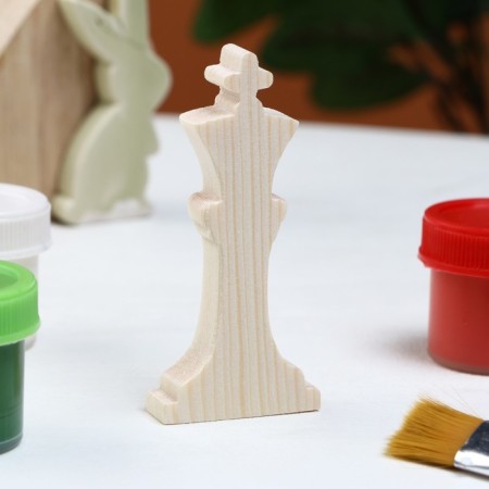 Harvesting for creativity "King", 3.7 x 8 x 1.2 cm, pine-1
